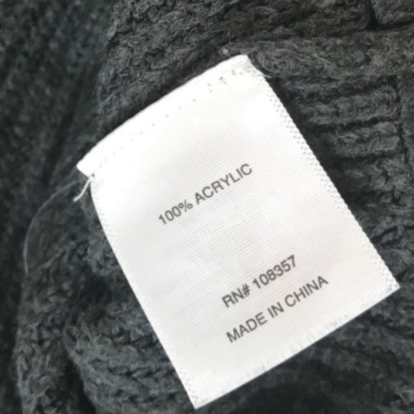 a.n.a. grey lace up sweater - Picture 4 of 5